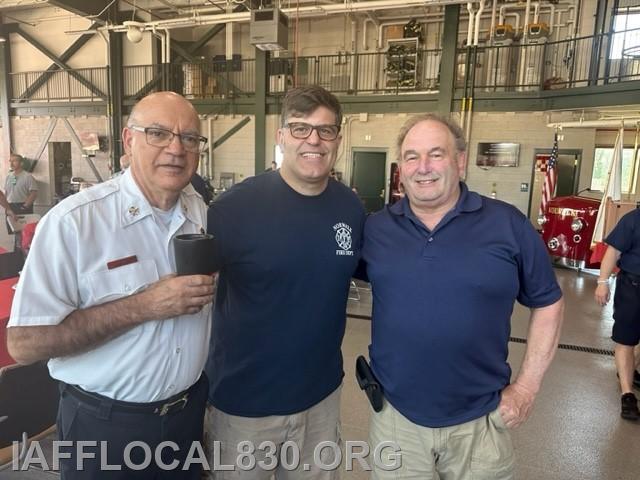 5/8/2023 Retiree Breakfast
Chief Gino Gatto, LT Efstathios &quot;F-Stop&quot; Papadopoulos, Frank &quot;Nappy&quot; Napolitano