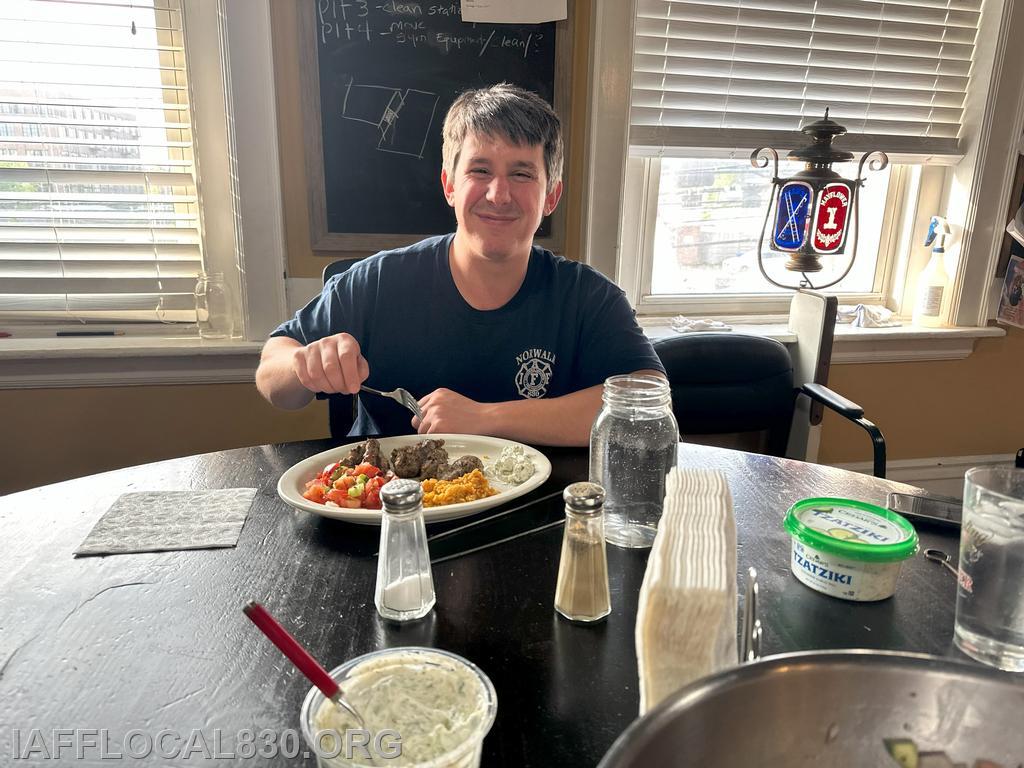 5/10/2023 Dean enjoying another great meal at Station 3