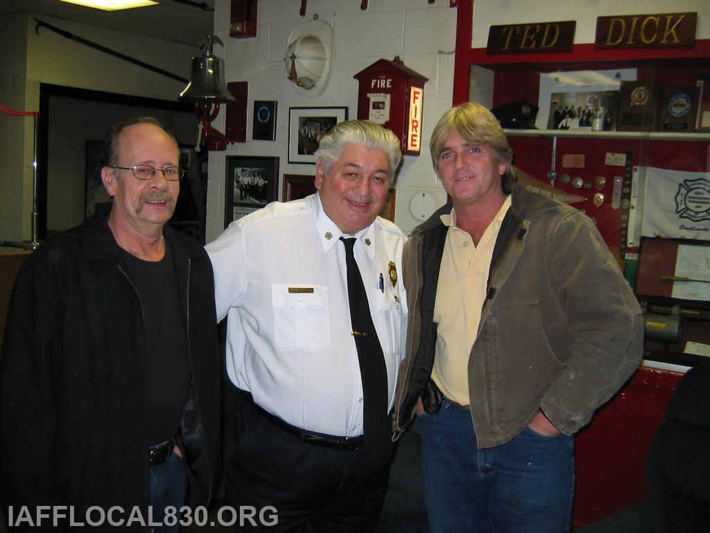 Bob Bedell, Chief Verda, and LT Mike Foley