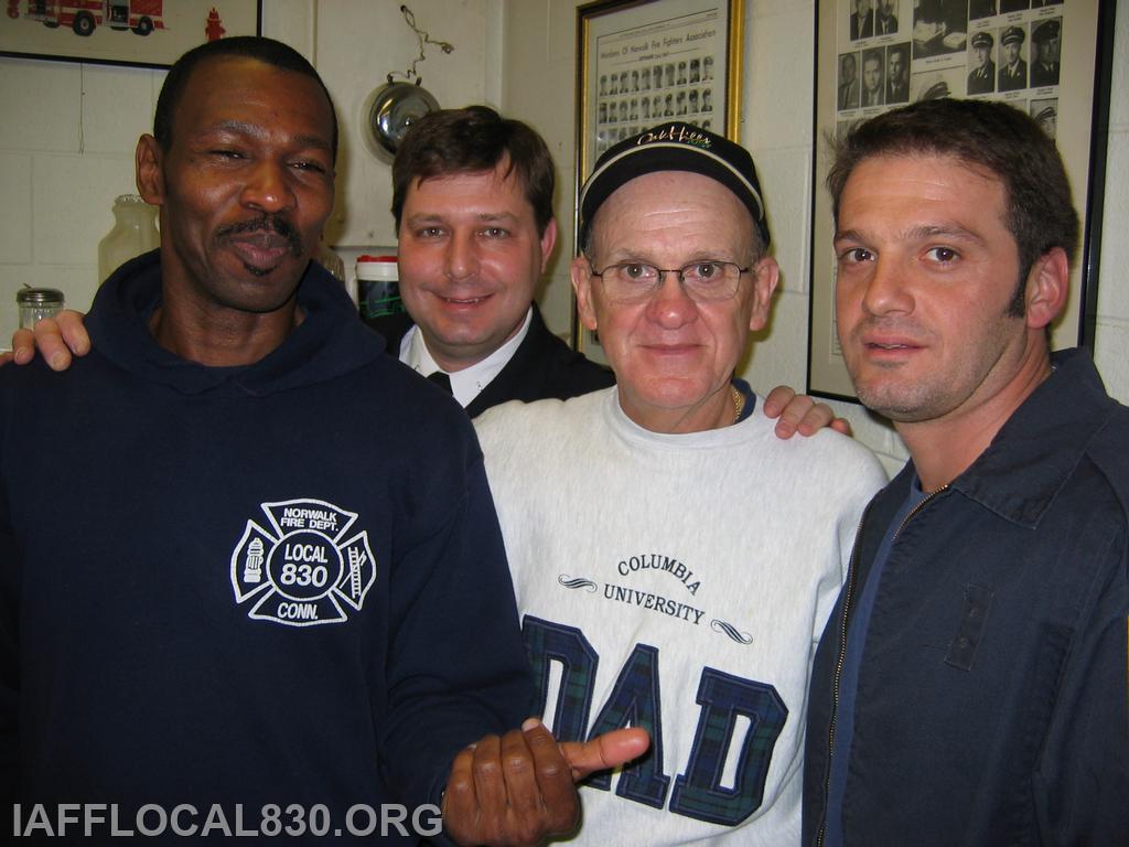 Andre Williams, LT Bill Firisin, LT Tony Buono, & Lefty Petrides