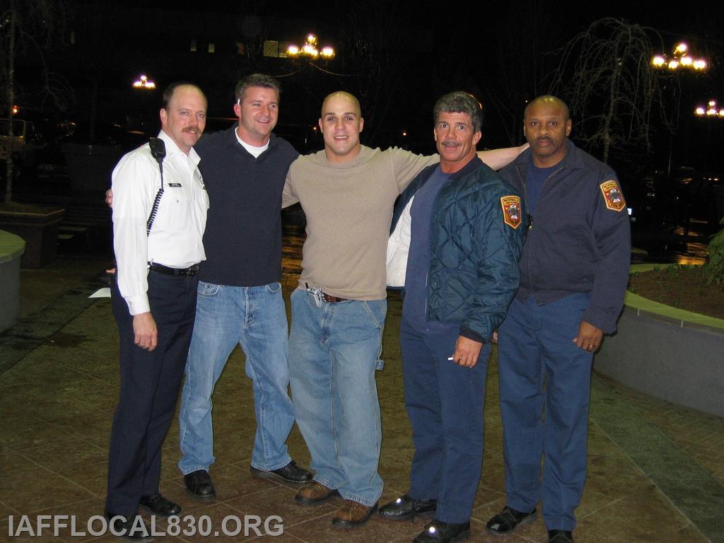 LT John Tatun, Steve St'Onge, Fortunato Capomolla, Jim McNeill, & Broderick Sawyer